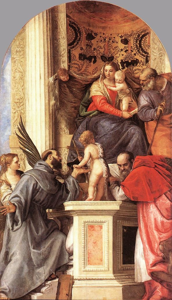 Madonna Enthroned with Saints by Paolo Veronese