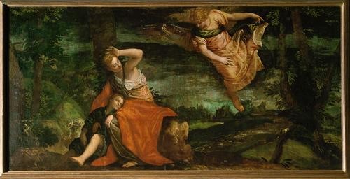 The angel appears to Hagar in the desert by Paolo Veronese