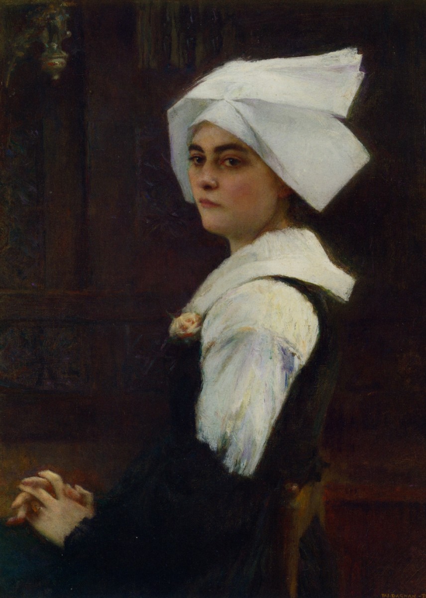 Portrait of a Brittany Girl by Pascal Dagnan-Bouveret