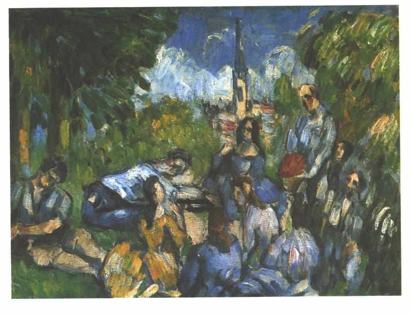 A Lunch on the Grass by Paul Cezanne