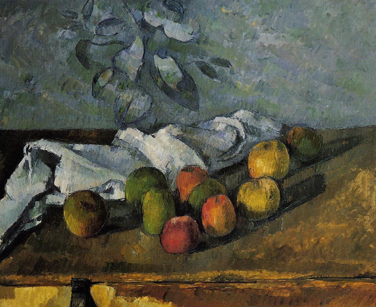 Apples and a Napkin by Paul Cezanne