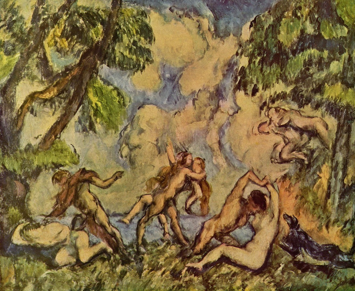Bacchanalia. The Battle of Love by Paul Cezanne