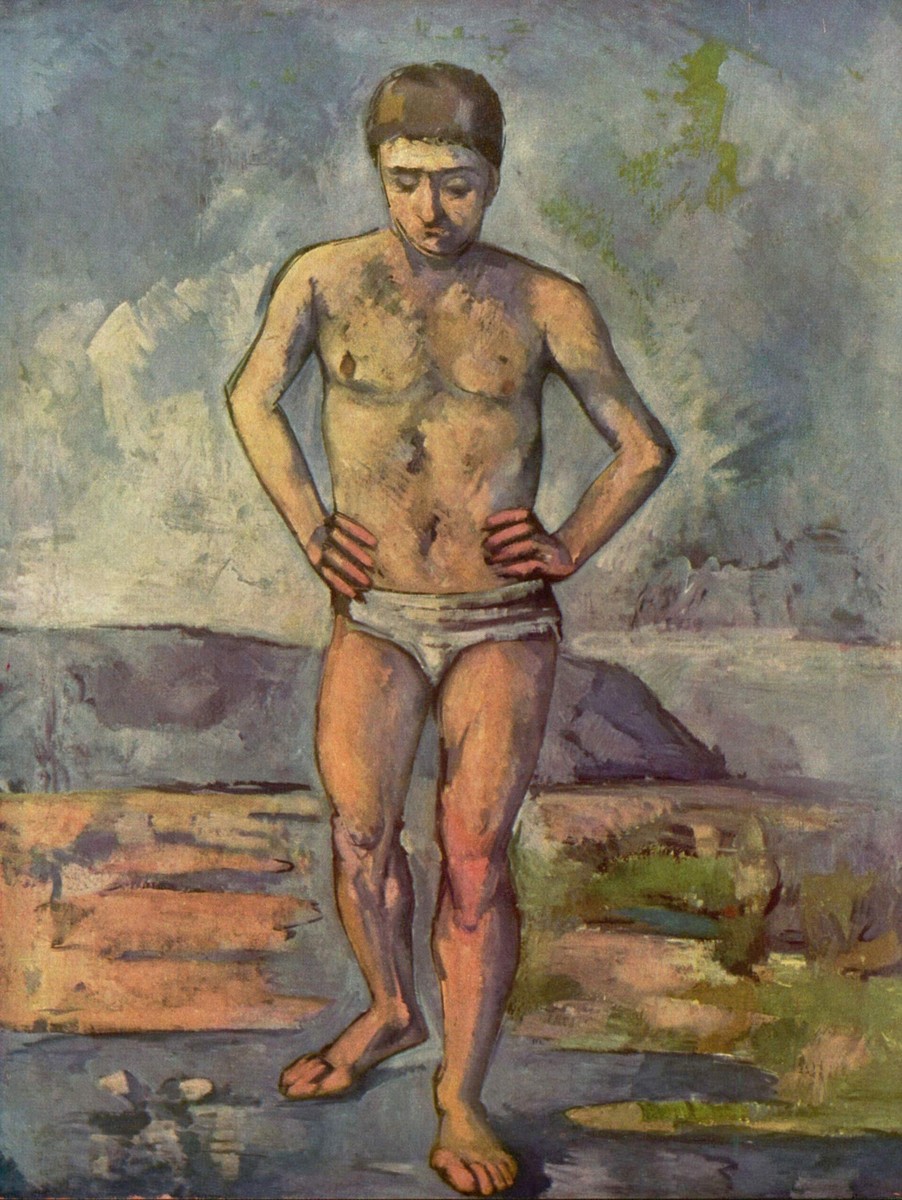 Bather by Paul Cezanne