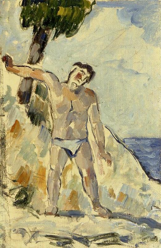 Bather with Arms Spread by Paul Cezanne