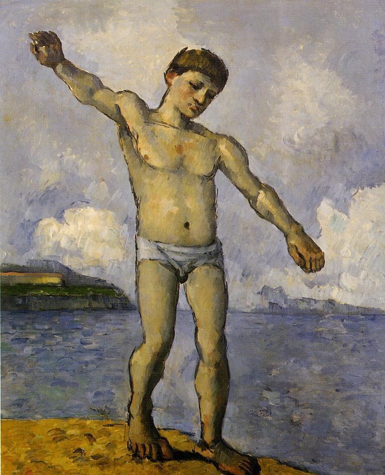 Bather with Outstreched Arms by Paul Cezanne