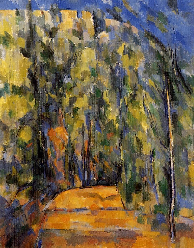 Bend in Forest Road by Paul Cezanne