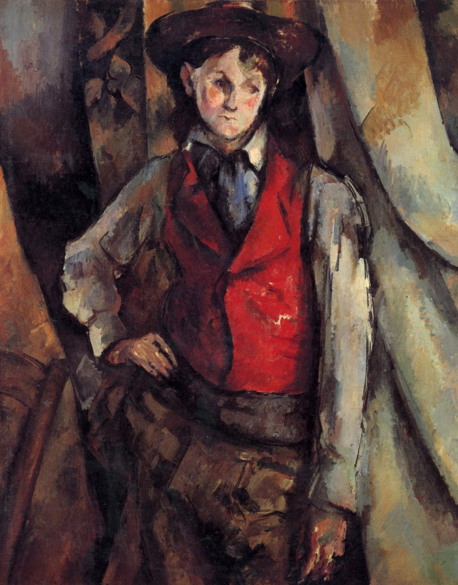 Boy in a Red Vest by Paul Cezanne
