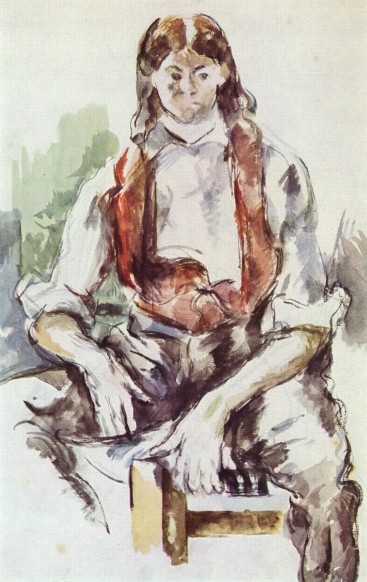 Boy in a Red Vest by Paul Cezanne