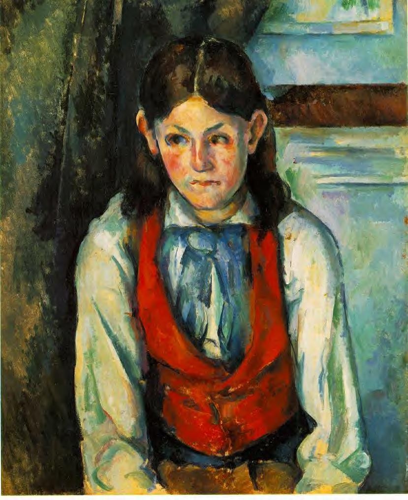 Boy in a Red Vest by Paul Cezanne