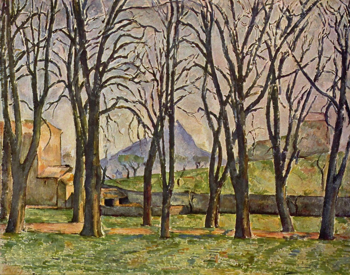 Chestnut Trees at the Jas de Bouffan by Paul Cezanne