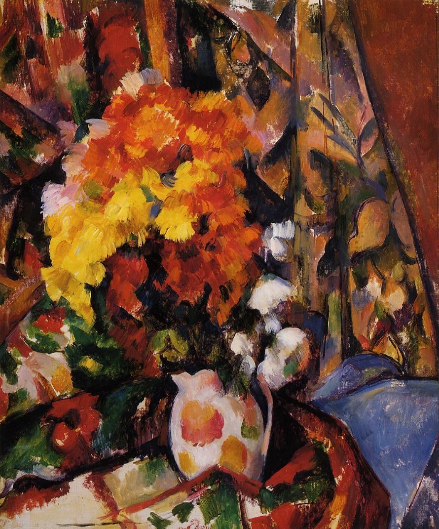 Chrysanthemums by Paul Cezanne