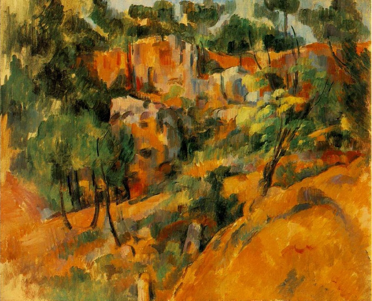 Corner of Quarry by Paul Cezanne