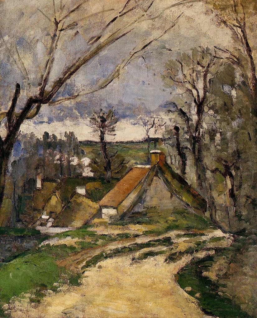 Cottages of Auvers by Paul Cezanne