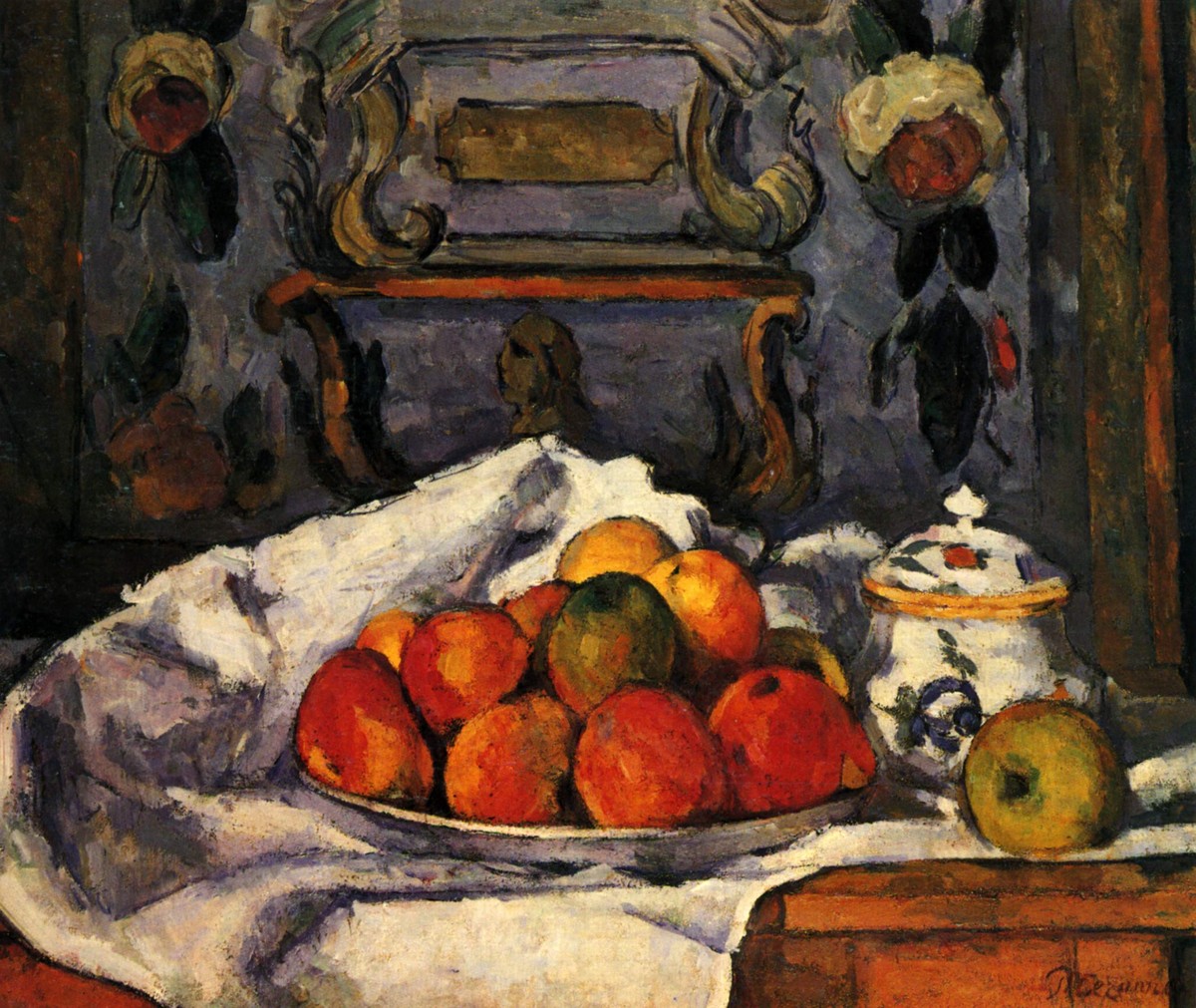 Dish of Apples by Paul Cezanne