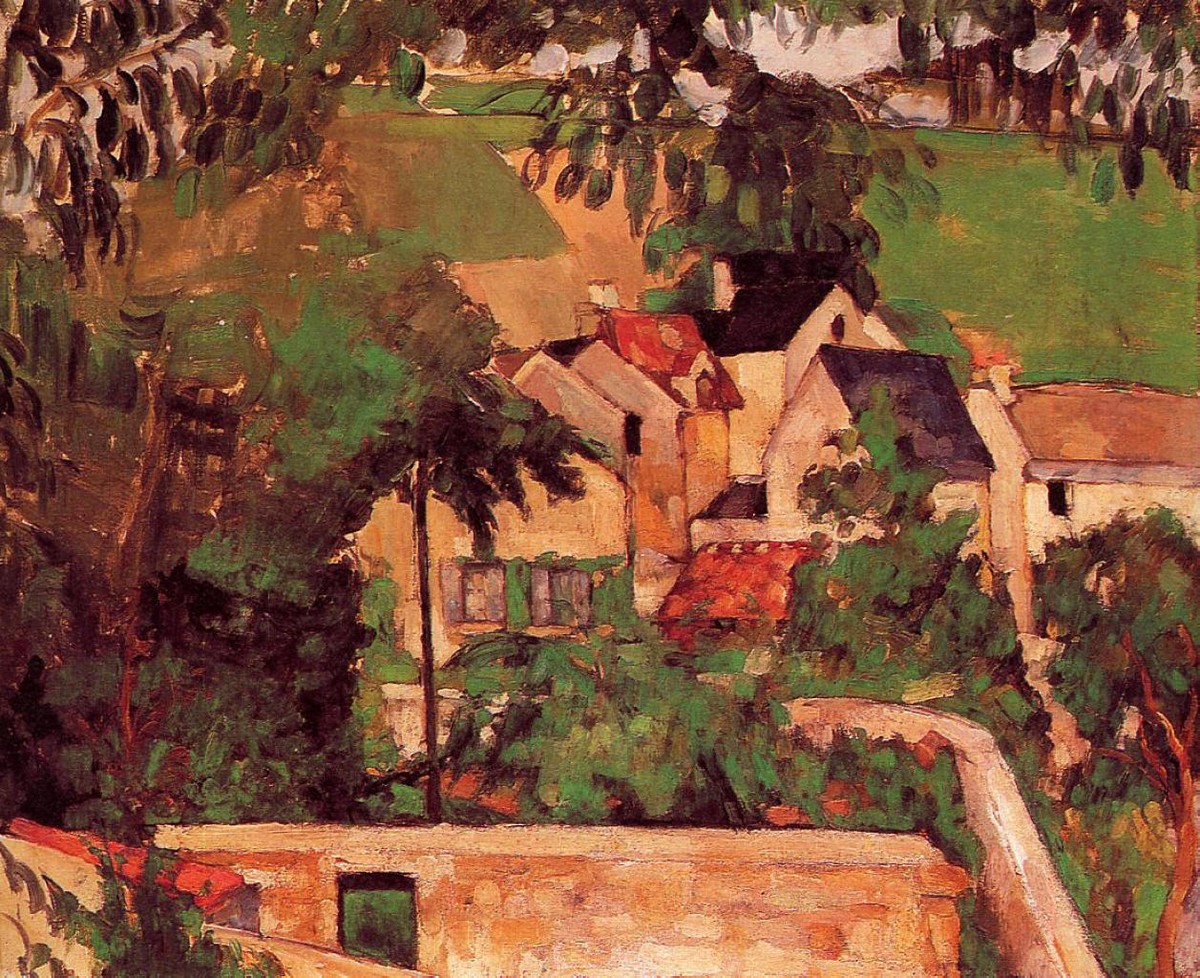 Etude - Paysage a Auvers by Paul Cezanne
