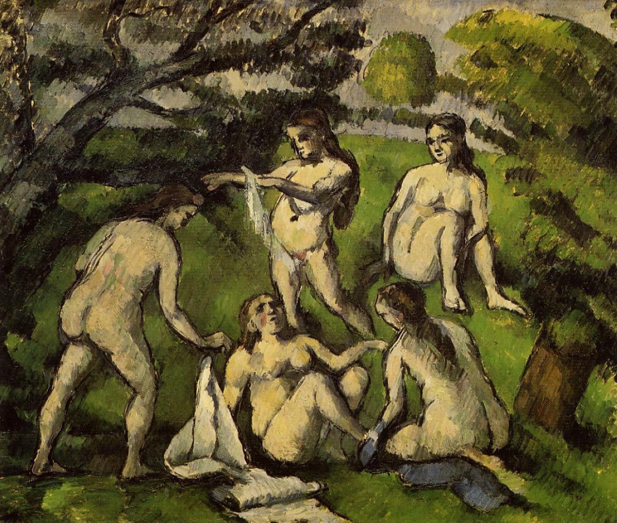 Five Bathers by Paul Cezanne