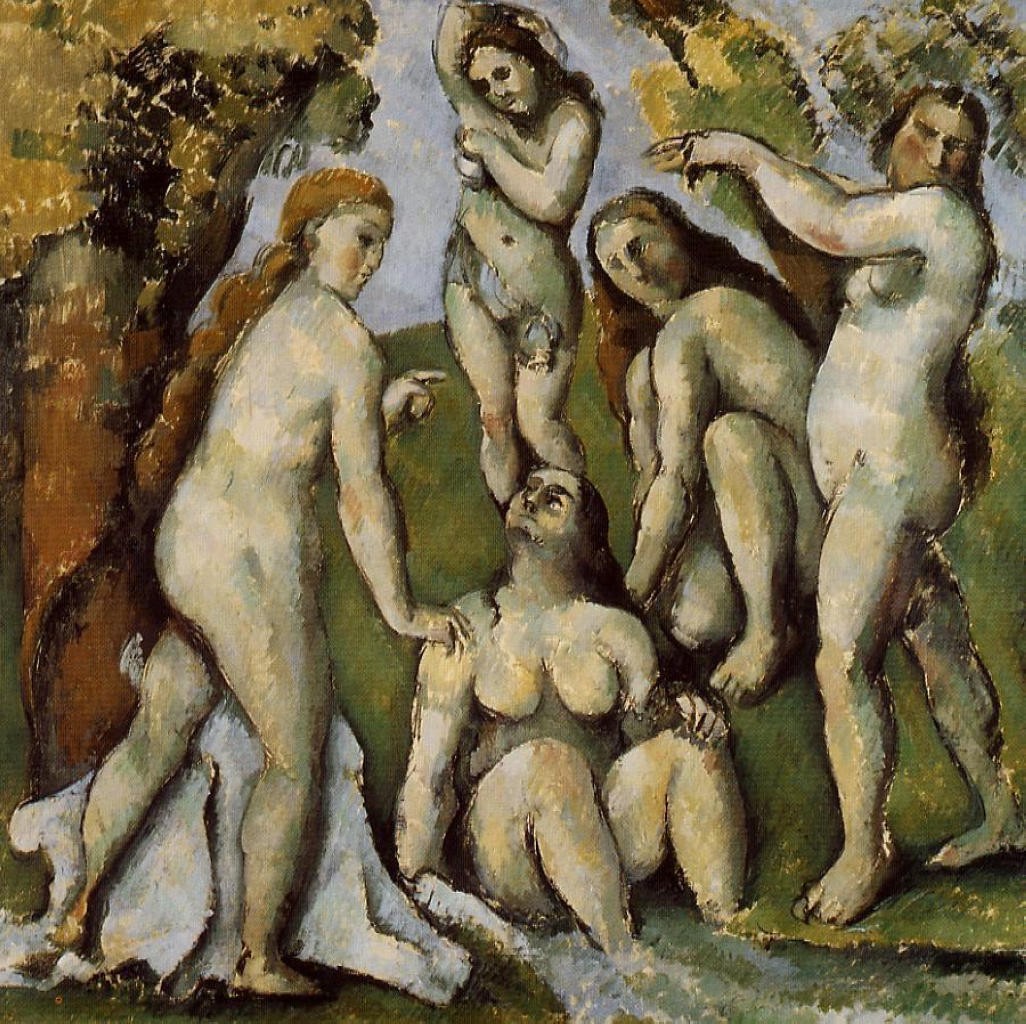 Five Bathers by Paul Cezanne