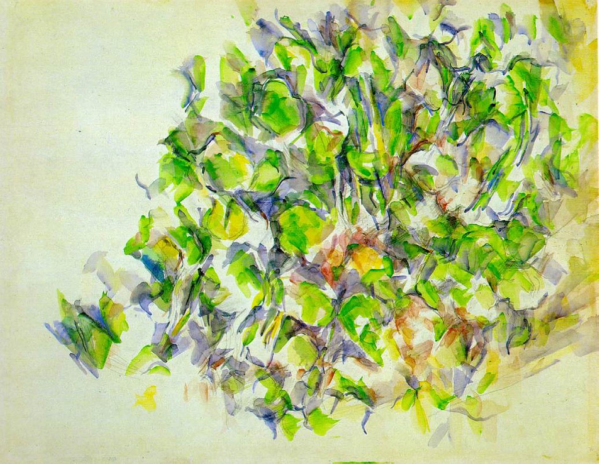 Foliage by Paul Cezanne