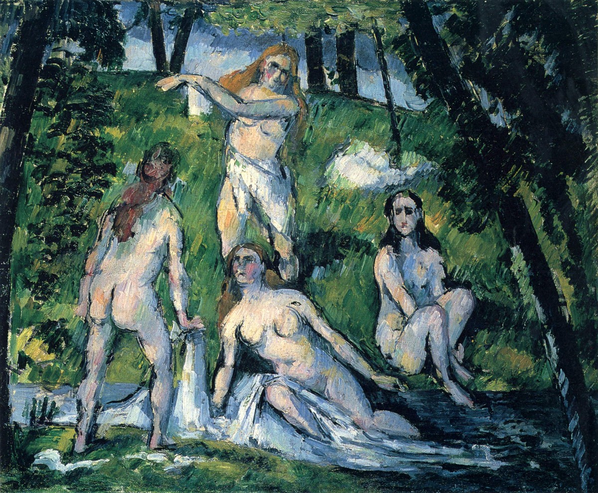 Four Bathers by Paul Cezanne