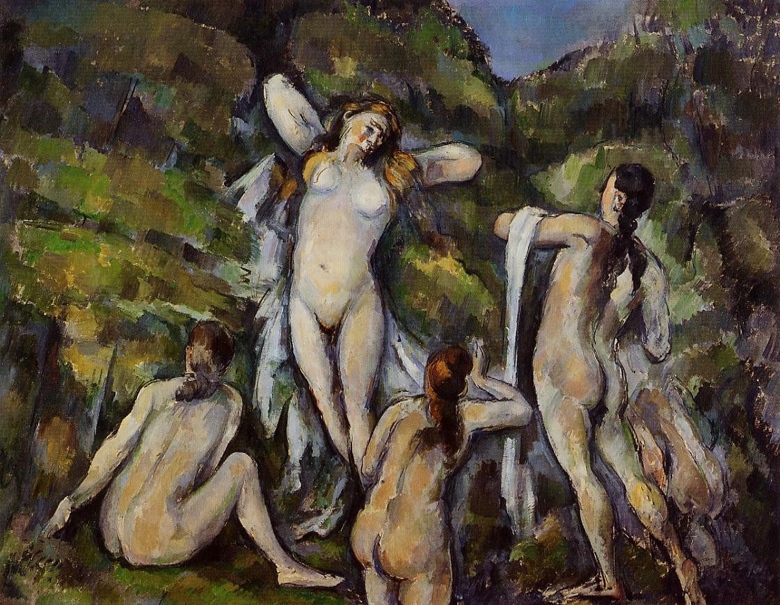 Four Bathers by Paul Cezanne
