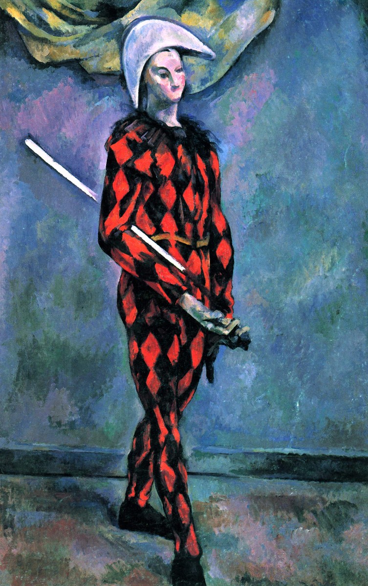 Harlequin by Paul Cezanne