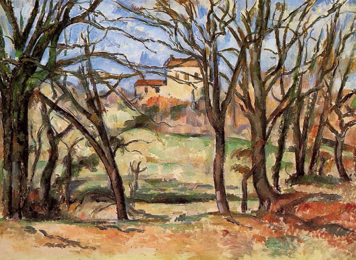 House behind Trees on the Road to Tholonet by Paul Cezanne