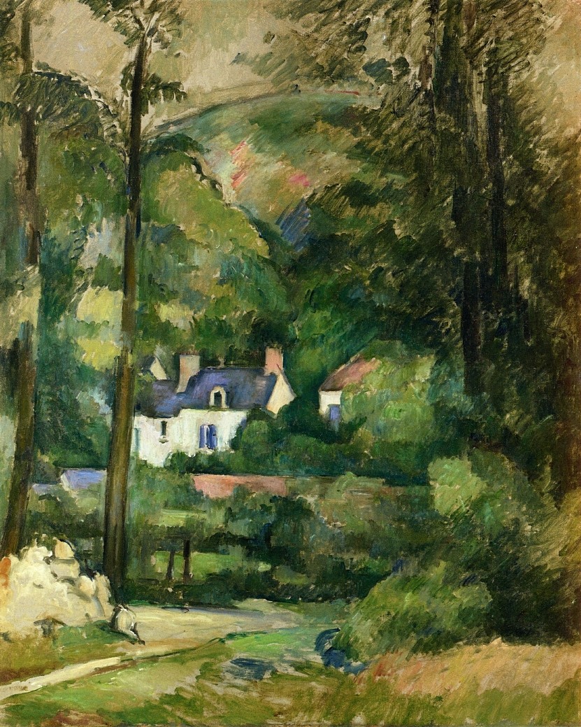 Houses in the Greenery by Paul Cezanne