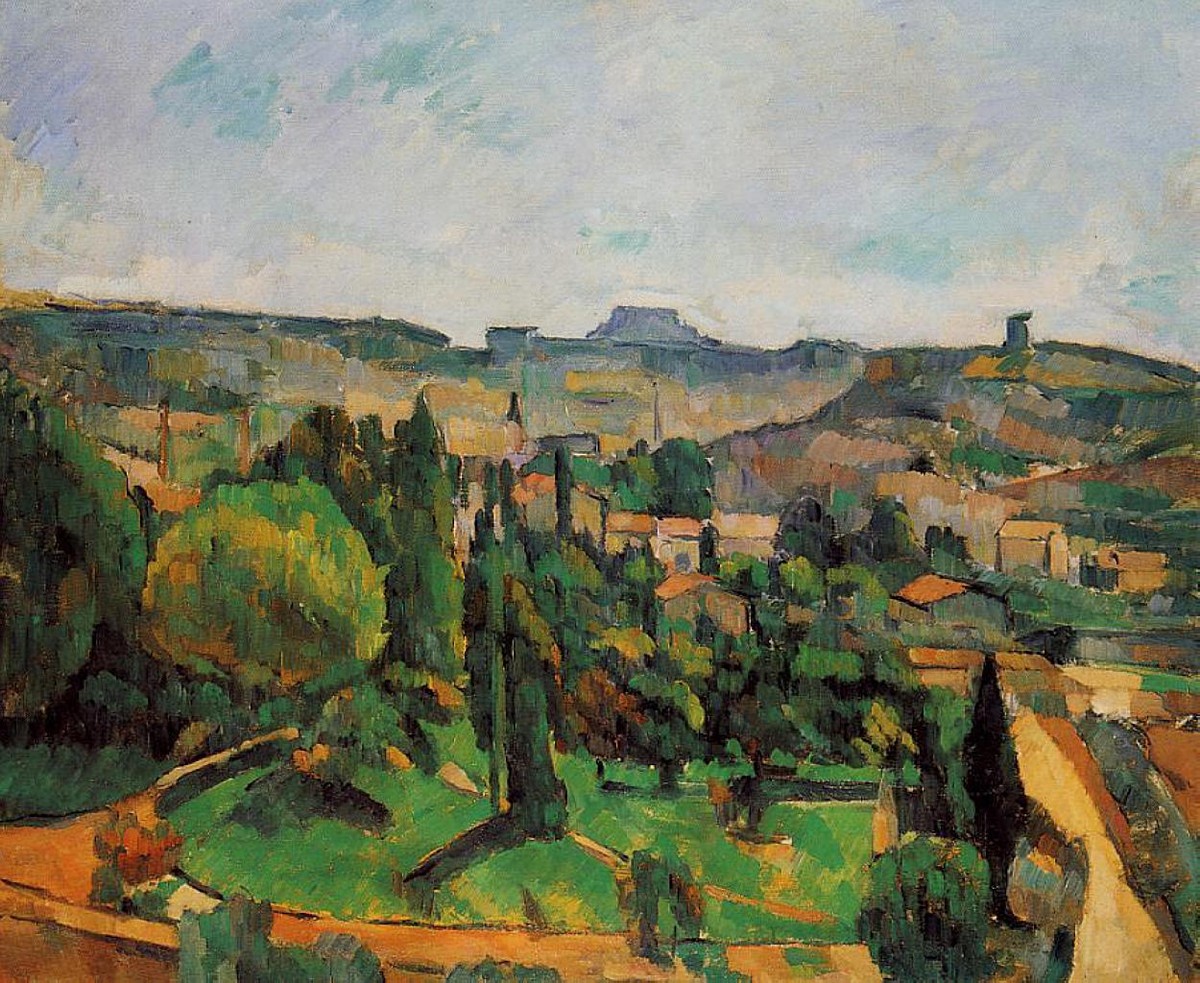 Ile de France Landscape by Paul Cezanne