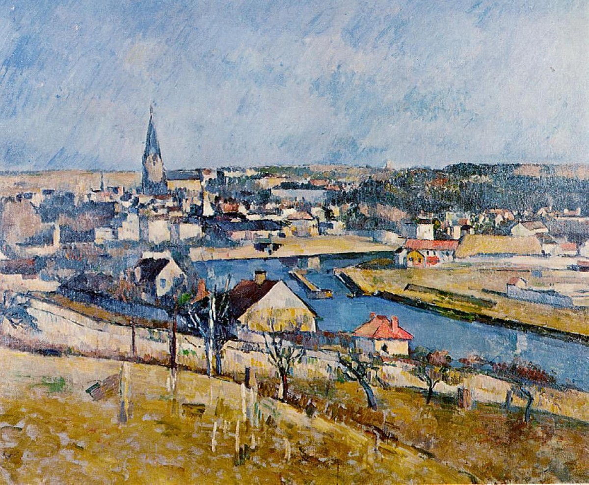 Ile de France Landscape by Paul Cezanne