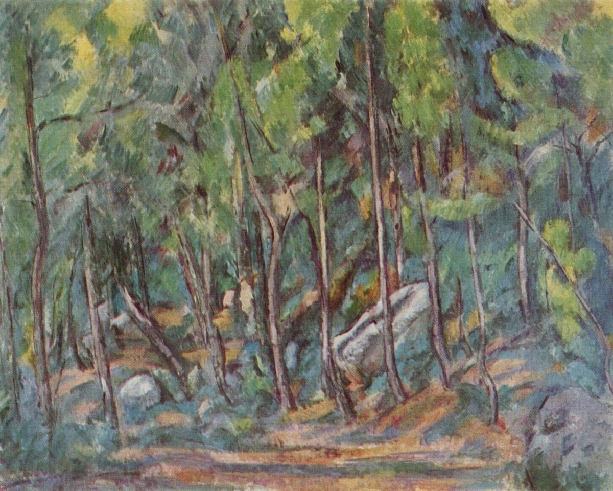 In the Forest of Fontainbleau by Paul Cezanne