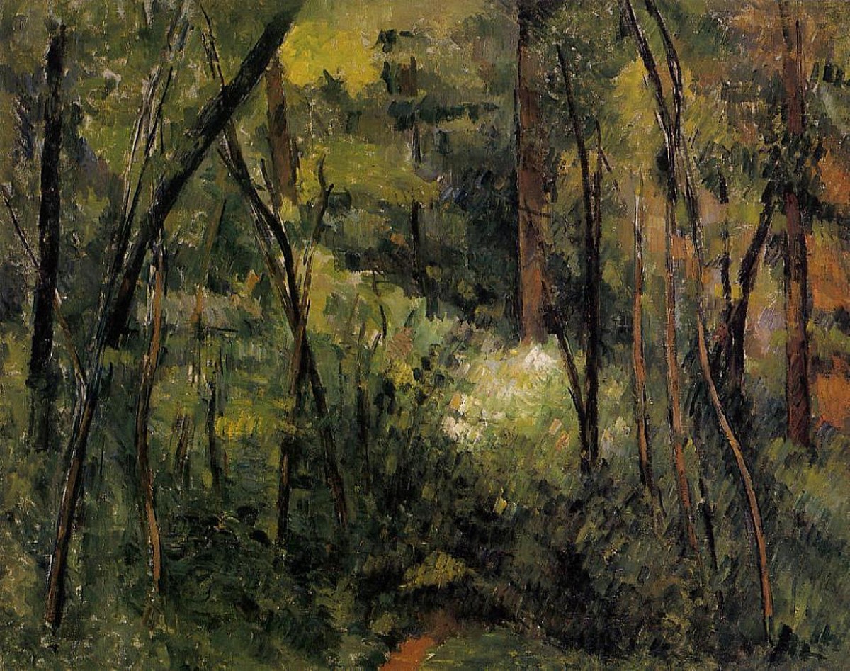 In the Woods by Paul Cezanne