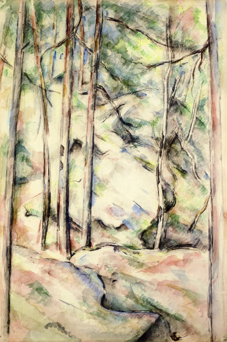 In the Woods by Paul Cezanne
