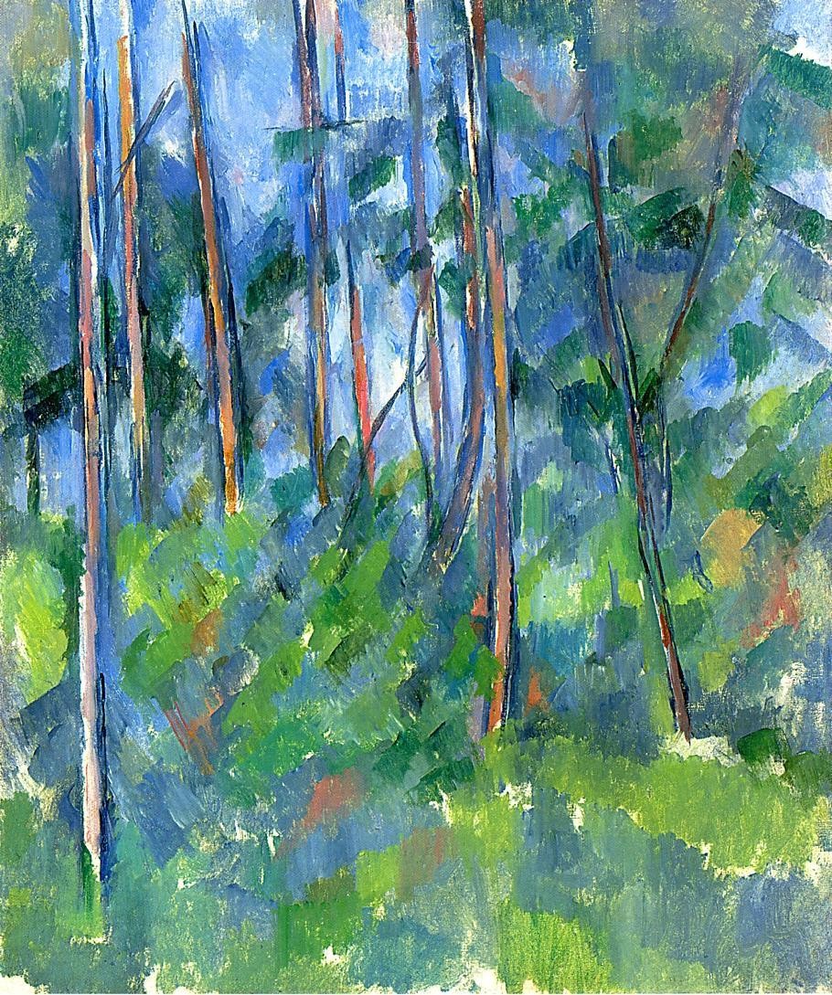 In the Woods by Paul Cezanne