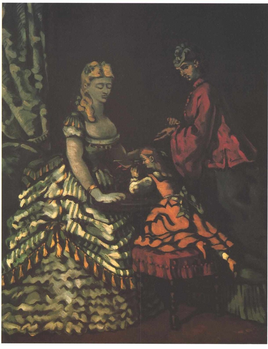 Interior with Two Women and a Child by Paul Cezanne