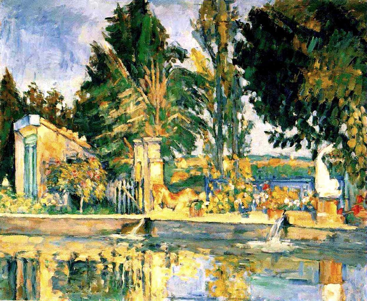Jas de Bouffan, the pool by Paul Cezanne