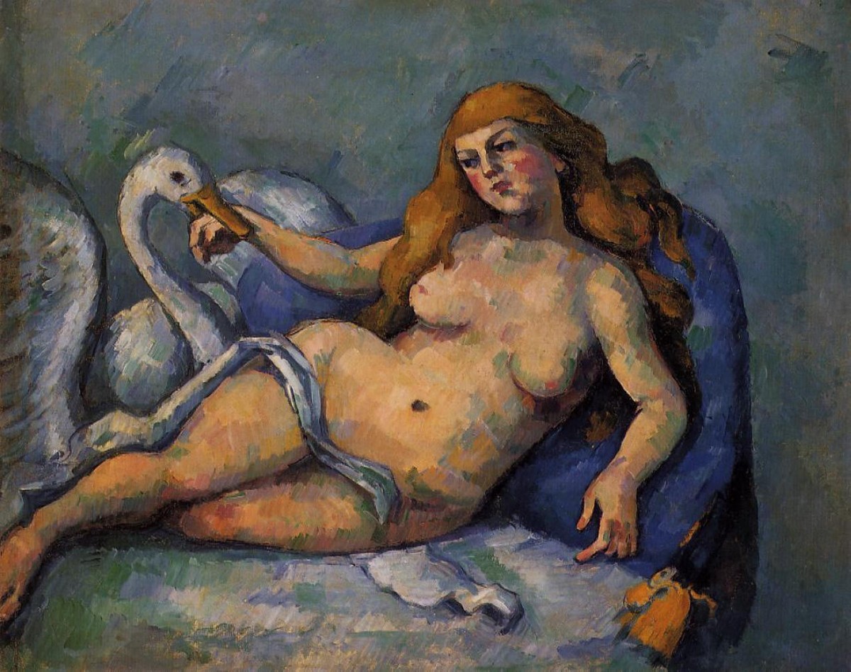 Leda and the Swan by Paul Cezanne