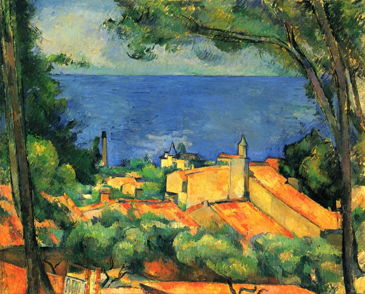 L'Estaque with Red Roofs by Paul Cezanne
