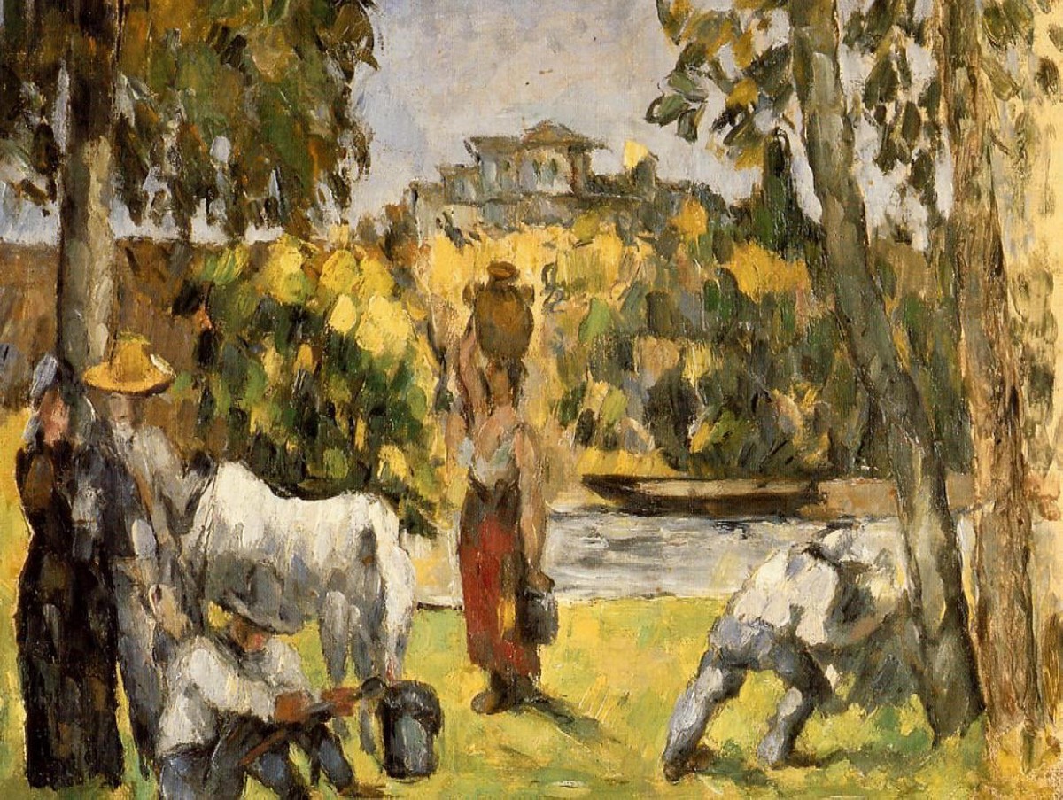 Life in the Fields by Paul Cezanne