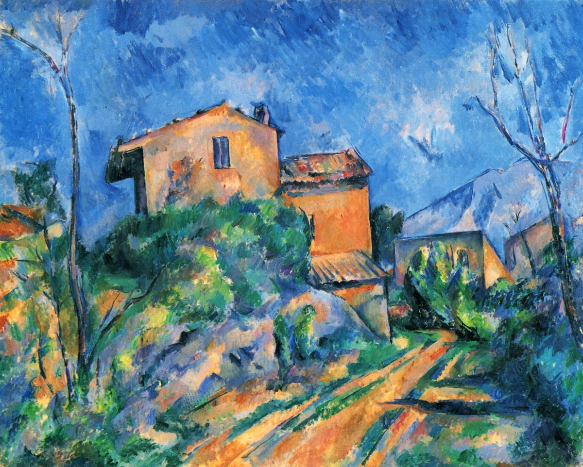 Maison Maria with a View of Chateau Noir by Paul Cezanne