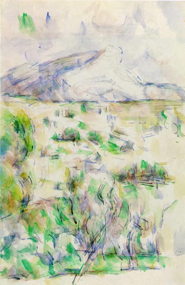 Mont Sainte-Victoire Seen from les Lauves by Paul Cezanne