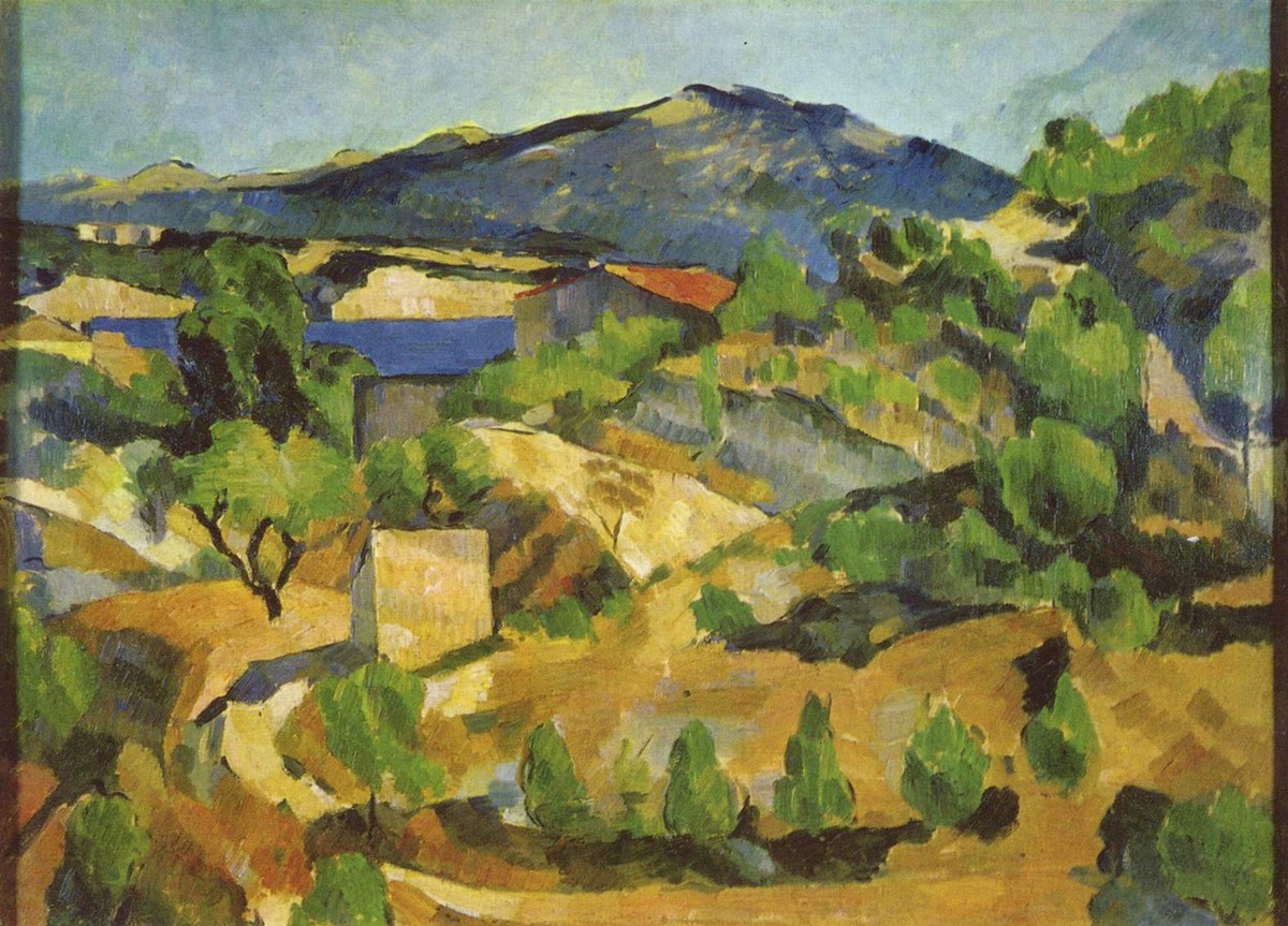 Mountains in Provence. L'Estaque by Paul Cezanne