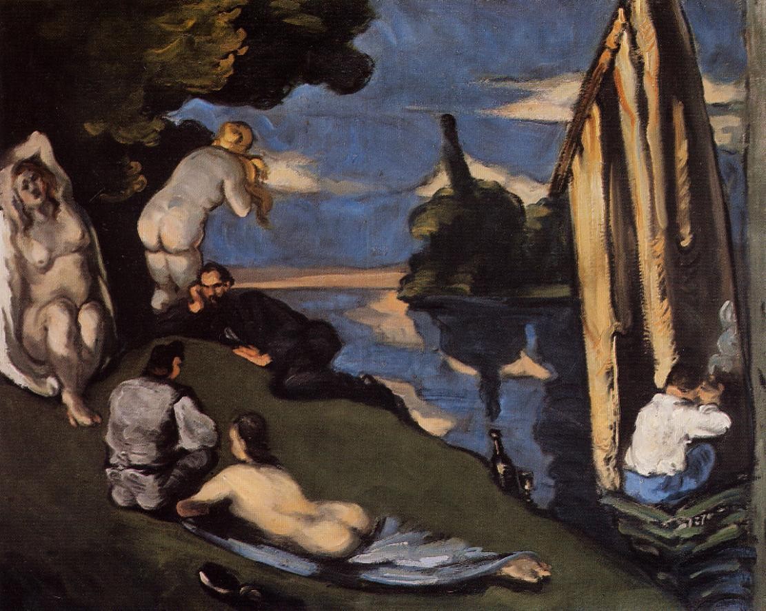 Pastoral, or Idyll by Paul Cezanne