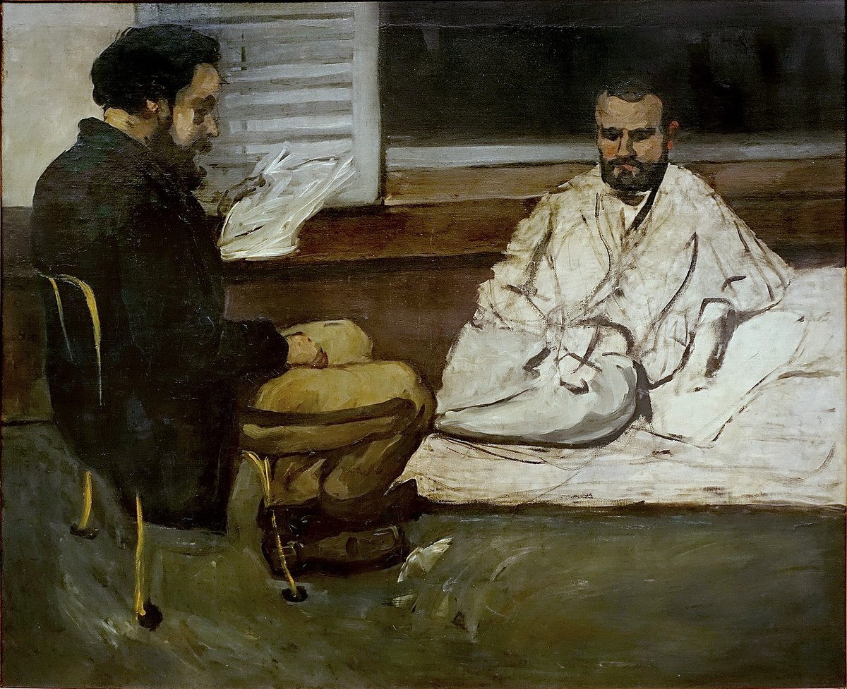 Paul Alexis Reading a Manuscript to Emile Zola by Paul Cezanne