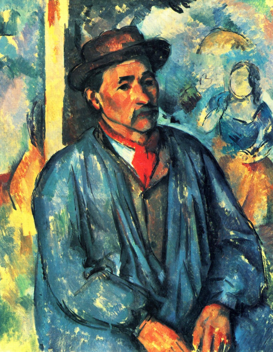Peasant in a Blue Smock by Paul Cezanne