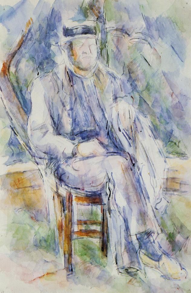 Peasant in a Straw Hat by Paul Cezanne
