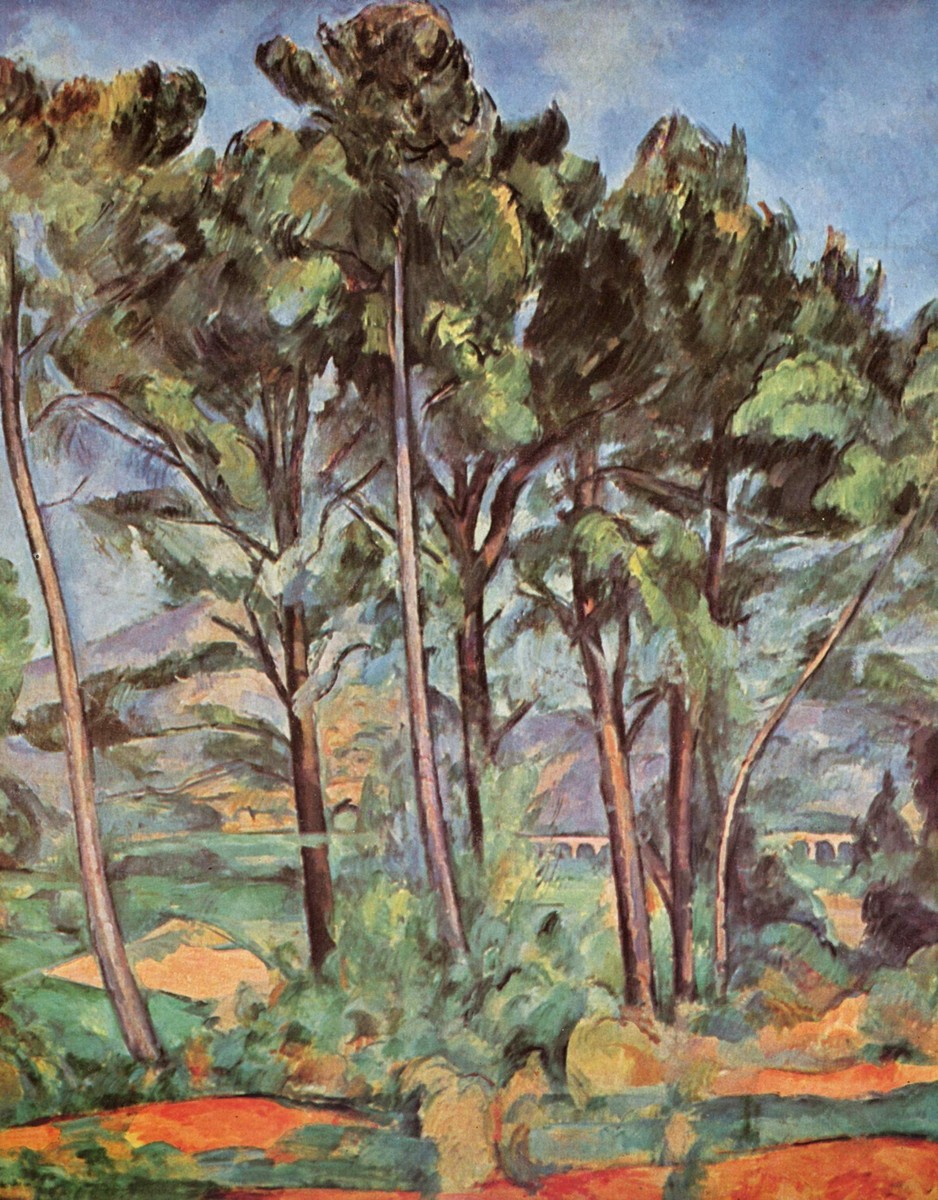 Pine and Aqueduct by Paul Cezanne