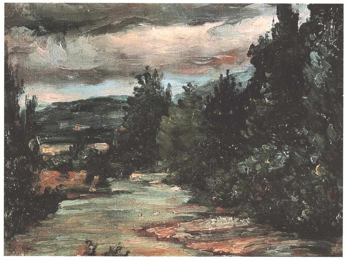River in the plain by Paul Cezanne