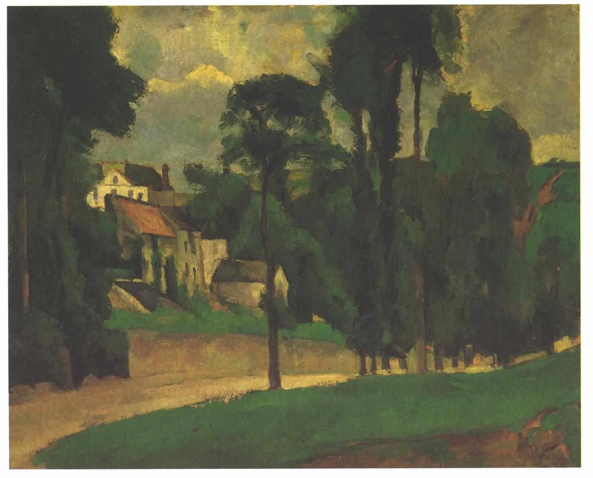 Road at Pontoise by Paul Cezanne