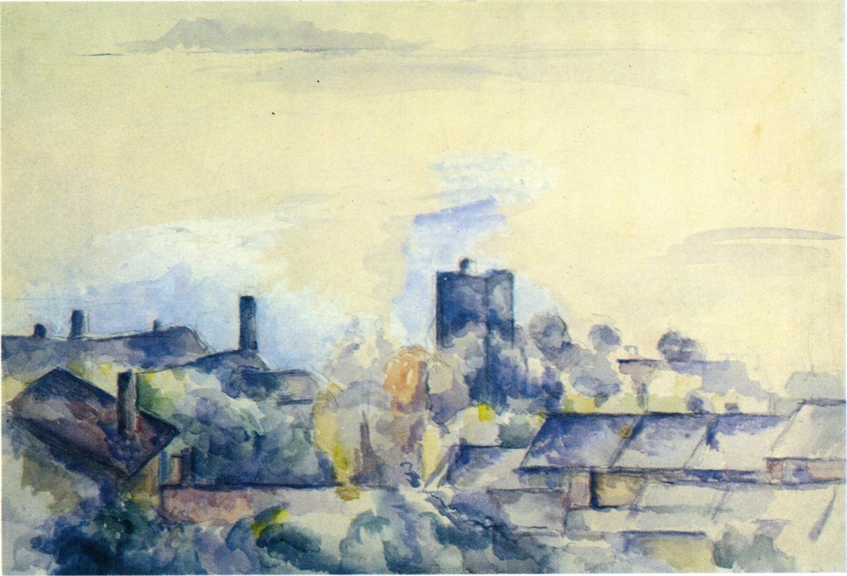 Roofs in L'Estaque by Paul Cezanne
