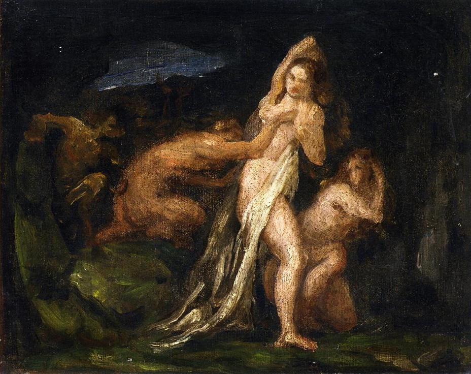 Satyres and Nymphs by Paul Cezanne